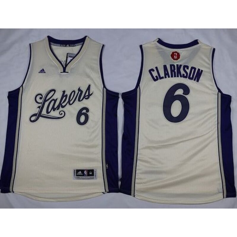 686424a2515d3_1 Lakers #6 Jordan Clarkson White 2015-2016 Christmas Day Stitched NBA Jersey