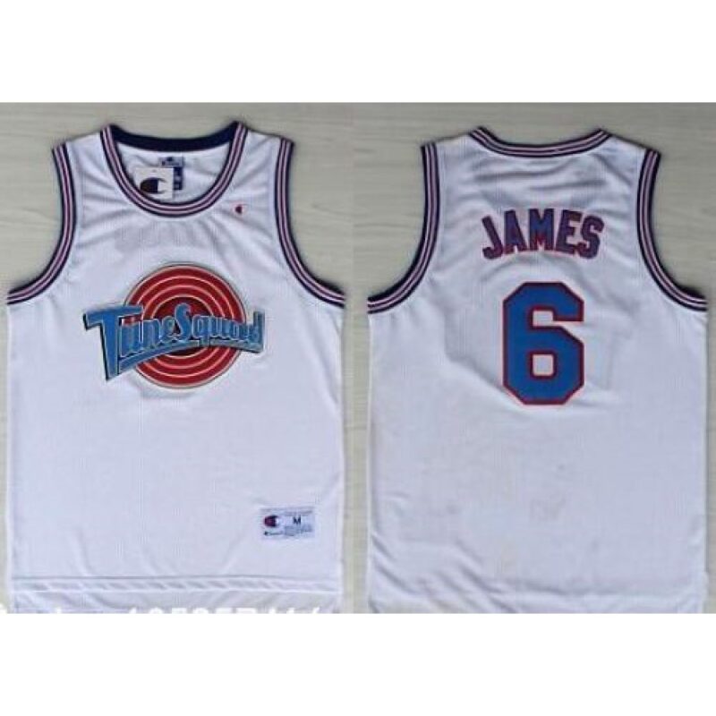 686424c34768f_1 Space Jam Tune Squad #6 James White Stitched Basketball Jersey