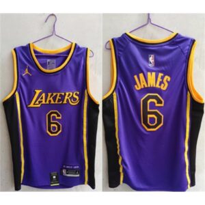 68642515e2a80_1 Men's Los Angeles Lakers #6 LeBron James Purple Stitched Basketball Jersey