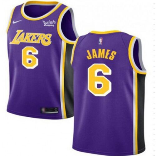 686425202c599_1 Men's Los Angeles Lakers #6 LeBron James Purple/Yellow Stitched Basketball Jersey