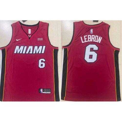 6864255267cd1_1 Men's Miami Heat #6 LeBron James Red Stitched Basketball Jersey