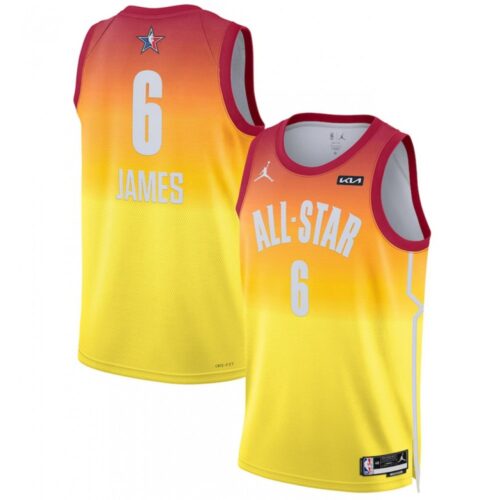 6864257e29746_1 Men's 2023 All-Star #6 LeBron James Orange Game Swingman Stitched Basketball Jersey