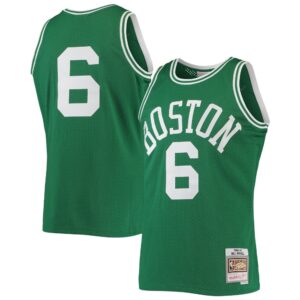 686425961d05f_1 Men's Boston Celtics #6 Bill Russell 1962-63 Green Throwback Stitched Jersey