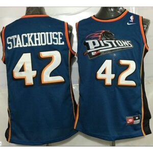 686425a37c9c2_1 Revolution 30 Pistons #6 Josh Smith Blue Stitched NBA Jersey