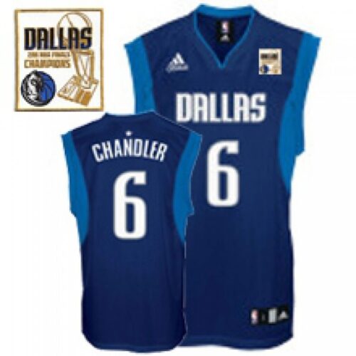 686425b52fbc6_1 Mavericks 2011 Champion Patch #6 Tyson Chandler Dark Blue Stitched NBA Jersey