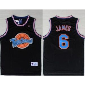 686425d44abe1_1 Space Jam Tune Squad #6 James Black Stitched Basketball Jersey