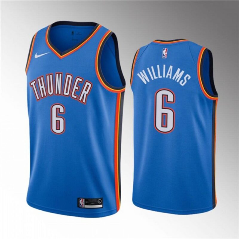 686426594ba1b_1 Men's Oklahoma City Thunder #6 Jaylin Williams Blue Icon Edition Stitched Basketball Jersey