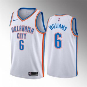 6864265cd280e_1 Men's Oklahoma City Thunder #6 Jaylin Williams White Association Edition Stitched Basketball Jersey