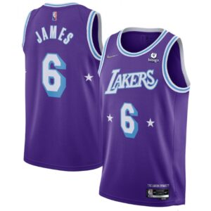 686426638b050_1 Men's Los Angeles Lakers #6 LeBron James Purple 75th Anniversary City Edition Stitched Jersey
