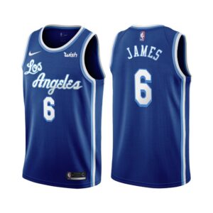 6864266d78b93_1 Men's Los Angeles Lakers #6 LeBron James Blue Classic Edition Sewingman Stitched NBA Jersey