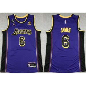 686426710331c_1 Men's Los Angeles Lakers #6 LeBron James 2022/23 Purple Classic Edition No.6 Patch Stitched Basketball Jersey