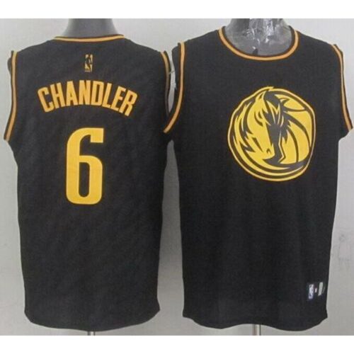 686426a34e8b7_1 Mavericks #6 Tyson Chandler Black Precious Metals Fashion Stitched NBA Jersey