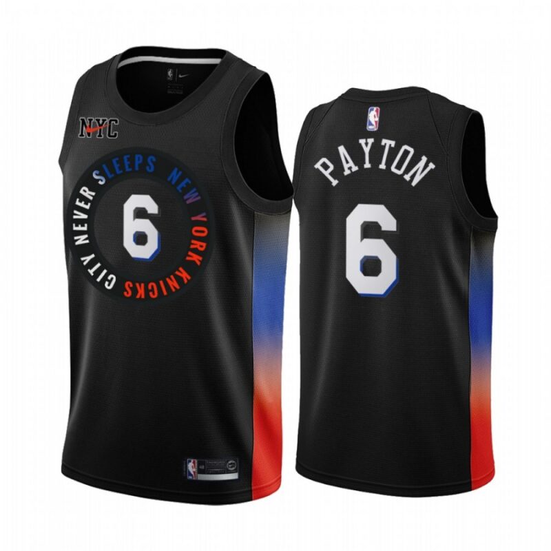 6864270837e89_1 New Yok Knicks #6 Kristaps Porzingis 2020 Black City Edition Stitched Swingman Jersey