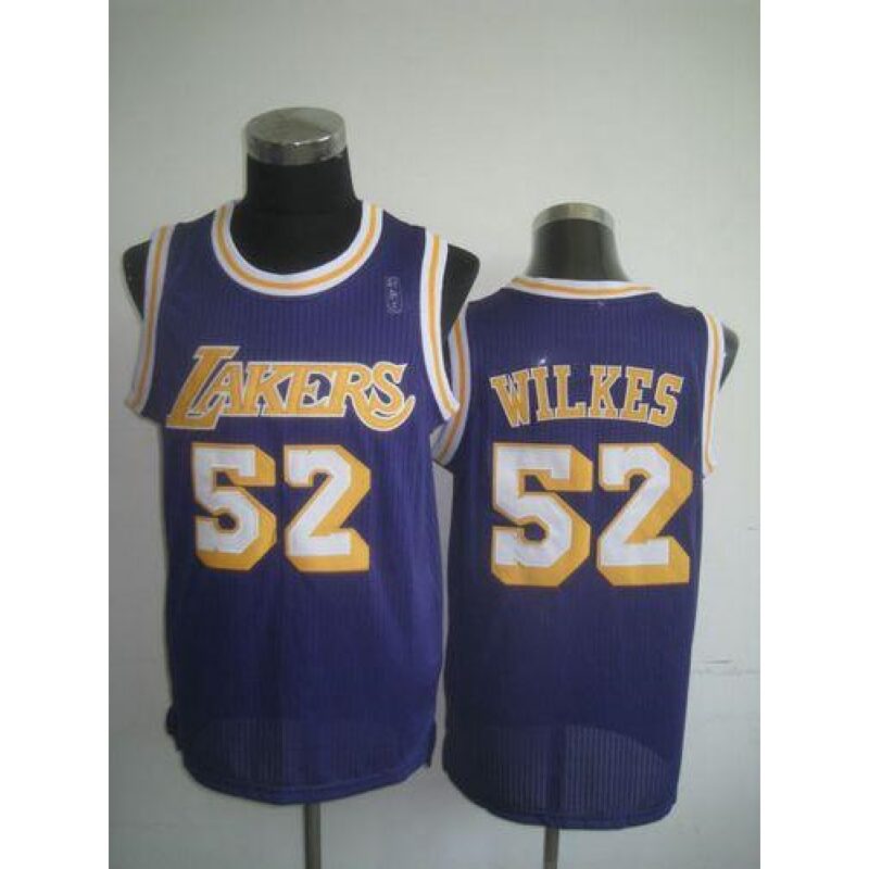 686427268e490_1 Lakers #52 Jamaal Wilkes Purple Throwback Stitched NBA Jersey