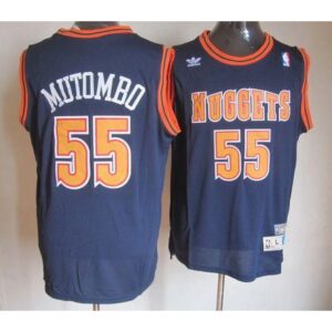 6864275bc009e_1 Nuggets #55 Dikembe Mutombo Dark Blue Swingman Throwback Stitched NBA Jersey