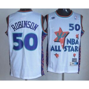 686427a740014_1 Spurs #50 David Robinson White 1995 All Star Throwback Stitched NBA Jersey