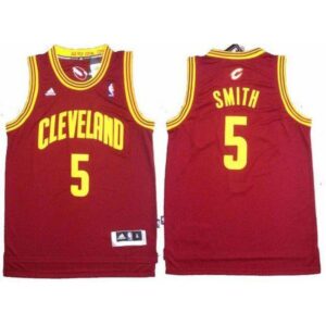 6864281c8d86e_1 Revolution 30 Cavaliers #5 J.R. Smith Red Stitched NBA Jersey