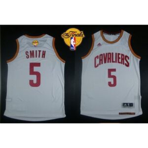 6864282c977be_1 Revolution 30 Cavaliers #5 J.R. Smith White The Finals Patch Stitched NBA Jersey