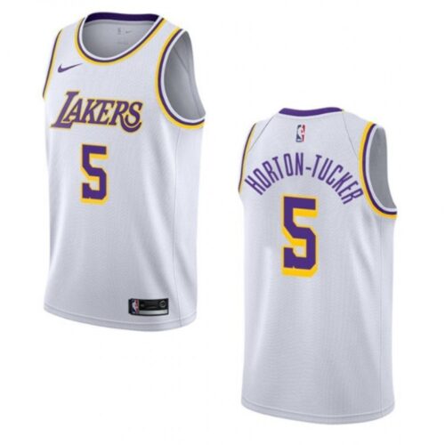 686428480c238_1 Men's Los Angeles Lakers #5 Talen Horton-Tucker White Stitched Jersey