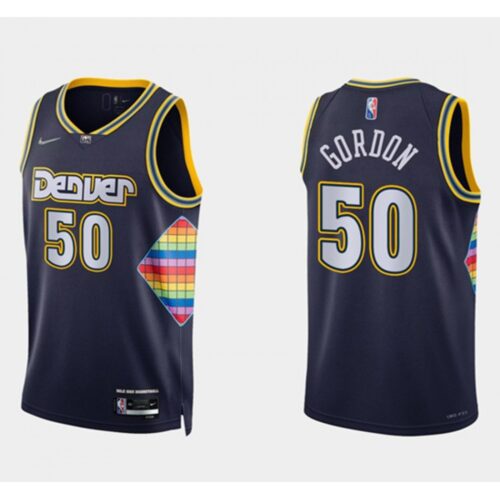 686428982aaaa_1 Men's Denver Nuggets #50 Aaron Gordon Navy 2021/22 City Edition 75th Anniversary Stitched Jersey