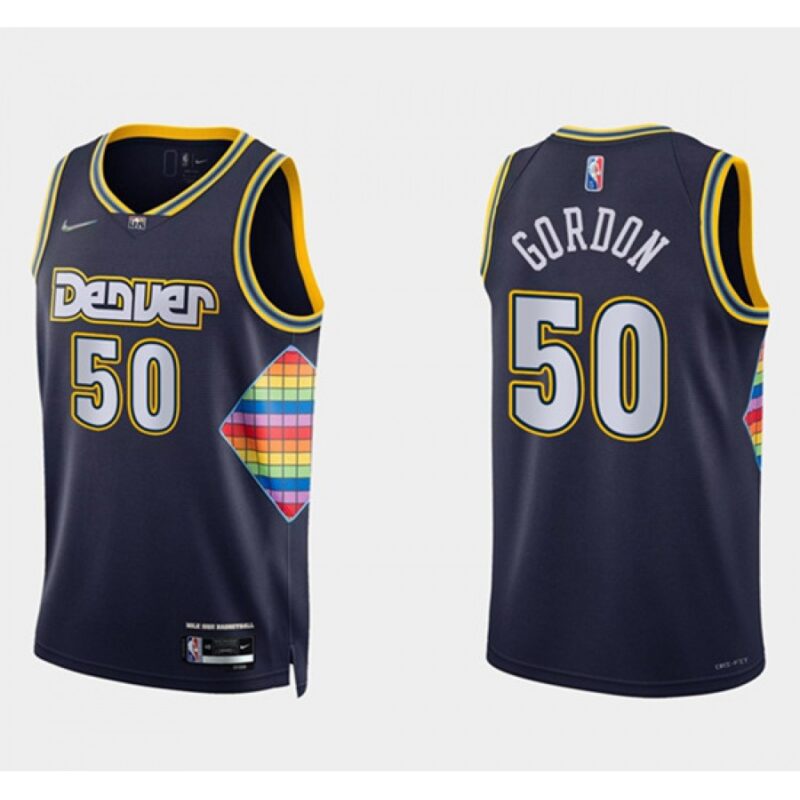 686428982aaaa_1 Men's Denver Nuggets #50 Aaron Gordon Navy 2021/22 City Edition 75th Anniversary Stitched Jersey