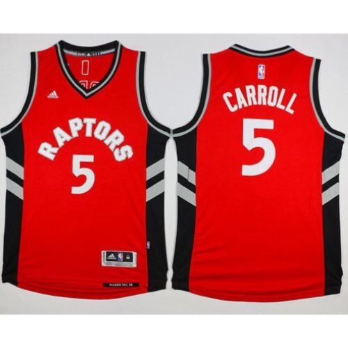 686428ba1aacf_1 Raptors #5 DeMarre Carroll Red Stitched NBA Jersey