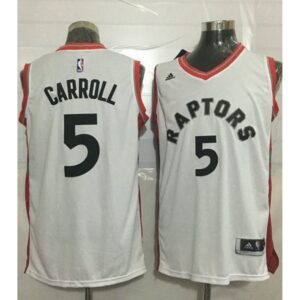686428bd6e165_1 Raptors #5 DeMarre Carroll White Stitched NBA Jersey