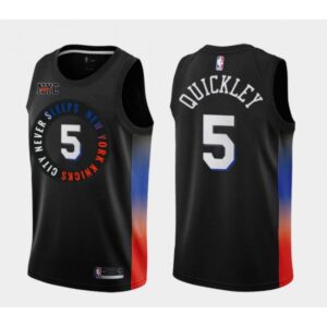 686428c0b3bf4_1 Toddlers Knicks #5 Immanuel Quickley Stitched NBA Jersey