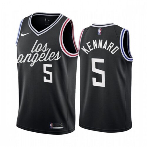 686428c3176da_1 Men's Los Angeles Clippers #5 Luke Kennard 2022/23 Black City Edition Stitched Jersey