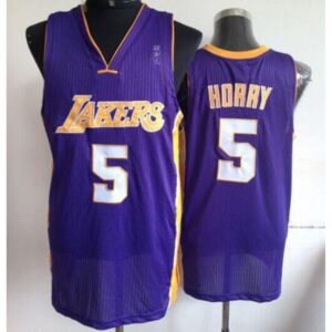 686428d39d248_1 Lakers #5 Robert Horry Purple Throwback Stitched NBA Jersey