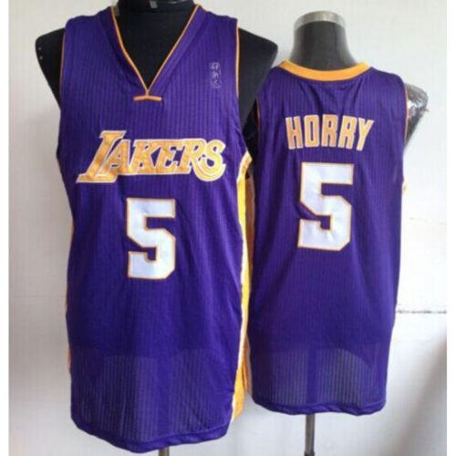 686428d39d248_1 Lakers #5 Robert Horry Purple Throwback Stitched NBA Jersey