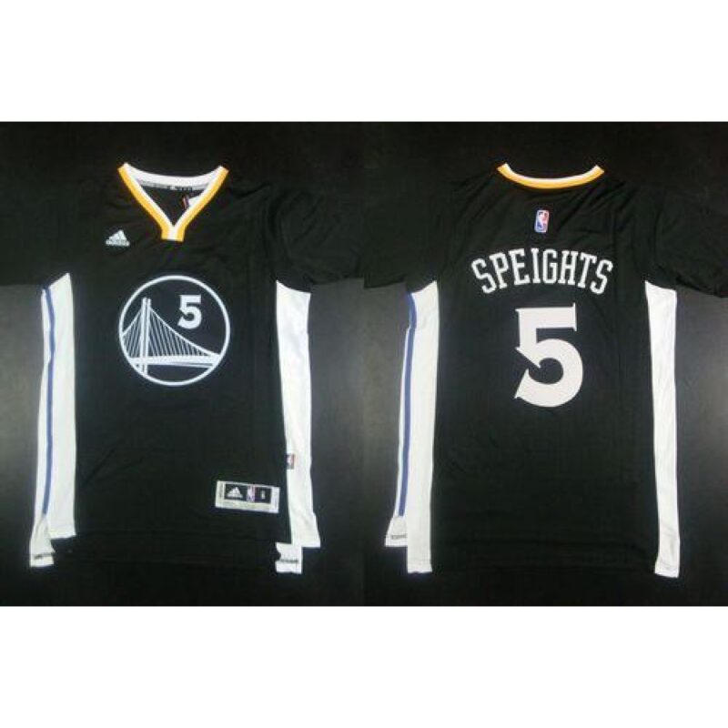 686428e401d6a_1 Warriors #5 Marreese Speights Black New Alternate Stitched NBA Jersey