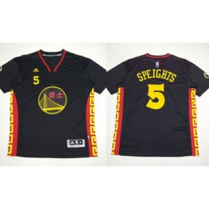 686428ea8f93c_1 Warriors #5 Marreese Speights Black Slate Chinese New Year Stitched NBA Jersey