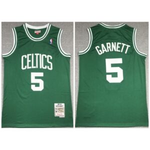 686428fe9b5e3_1 Men's Boston Celtics #5 Kevin Garnett 2007-08 Green Throwback Stitched Jersey