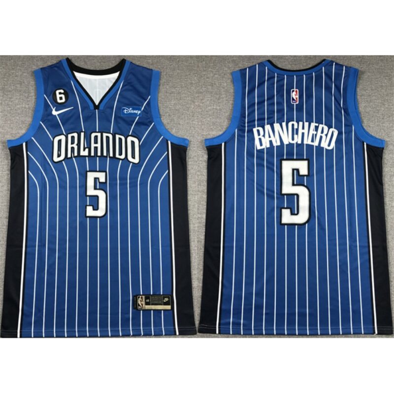 6864290bb6476_1 Men's Orlando Magic #5 Paolo Banchero Blue With No.6 Patch Icon Edition Stitched Swingman Jersey