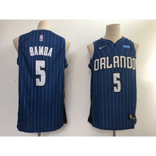 68642915965dd_1 Magic #5 Mohamed Bamba Royal NBA Swingman Icon Edition Jersey