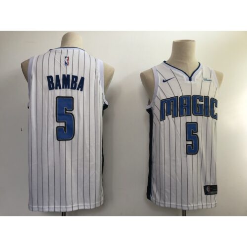 68642918d1b6a_1 Magic #5 Mohamed Bamba White NBA Swingman Association Edition Jersey