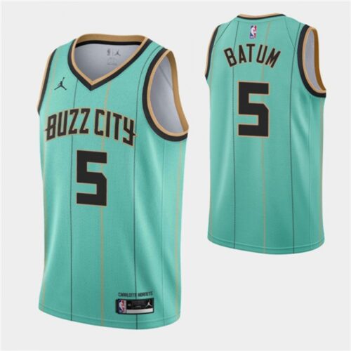 686429528ec7c_1 Men's Charlotte Hornets #5 Nicolas Batum 2020-21 Teal City Edition Swingman Stitched Jersey