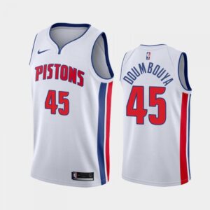 686429d90fd64_1 Men's Detroit Pistons #45 Sekou Doumbouya White Stitched Jersey