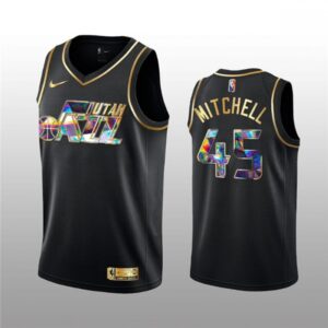 686429fdcee80_1 Men's Utah Jazz #45 Donovan Mitchell 2021/22 Black Golden Edition 75th Anniversary Diamond Logo Stitched Basketball Jersey
