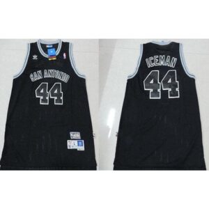 68642a2cdd259_1 Spurs #44 George Gervin Black "Iceman" Nickname Stitched NBA Jersey