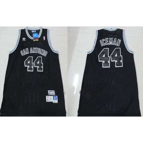 68642a2cdd259_1 Spurs #44 George Gervin Black "Iceman" Nickname Stitched NBA Jersey