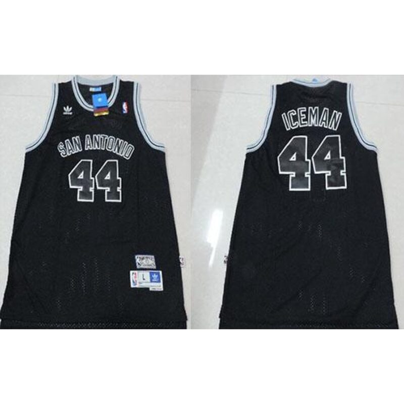 68642a2cdd259_1 Spurs #44 George Gervin Black "Iceman" Nickname Stitched NBA Jersey