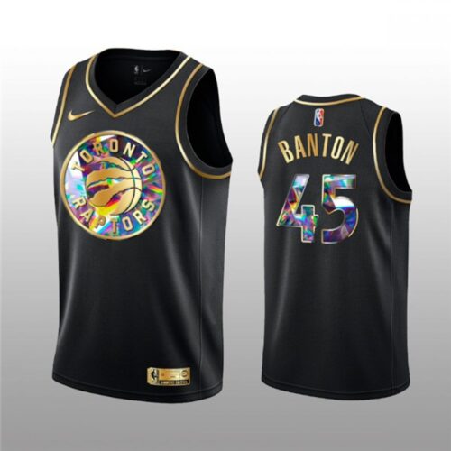68642a337e673_1 Men's Toronto Raptors #45 Dalano Banton 2021/22 Black Golden Edition 75th Anniversary Diamond Logo Stitched Basketball Jersey