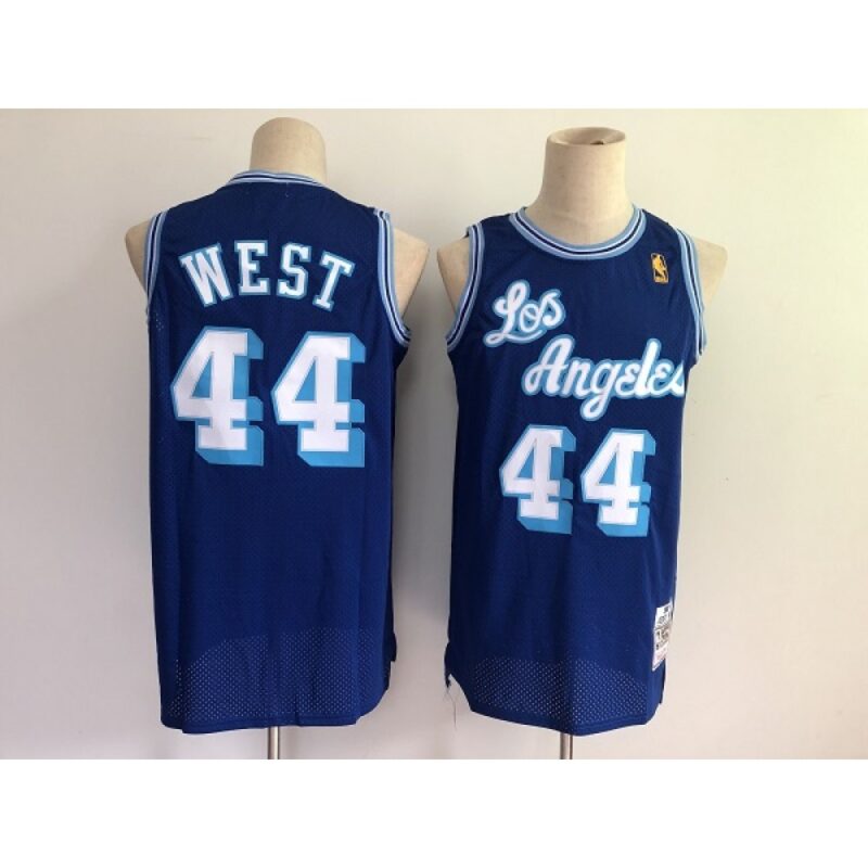 68642a5240c0f_1 Men's Los Angeles Lakers #44 Jerry West Blue Throwback Stitched Jersey