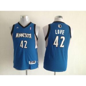 68642aaa0fb81_1 Timberwolves #42 Kevin Love Blue Stitched Youth NBA Jersey