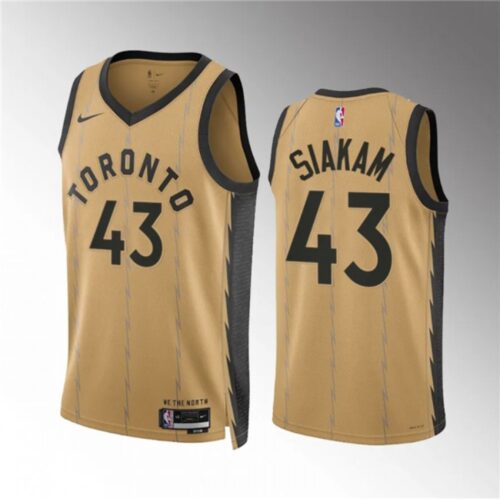 68642ad85b8d3_1 Men's Toronto Raptors #43 Pascal Siakam Gold 2023/24 City Edition Stitched Basketball Jersey