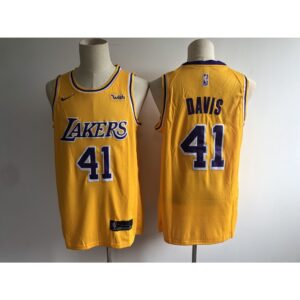 68642b13c1f83_1 Men's Los Angeles Lakers #41 Anthony Davis New Gold Wish Stitched NBA Jersey