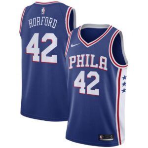 68642b3d09d3a_1 Men's Philadelphia 76ers #42 Al Horford Royal Icon Edition Stitched Swingman Jersey