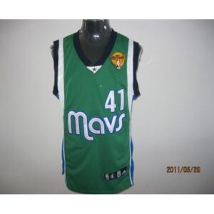 68642b9190db3_1 Mavericks 2011 Finals Patch #41 Dirk Nowitzki Green Stitched NBA Jersey